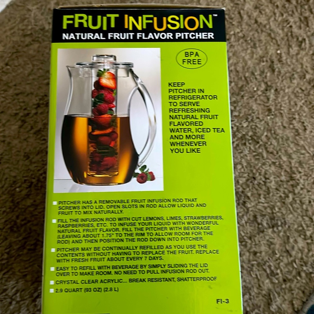 Fruit Infusion Flavor Pitcher